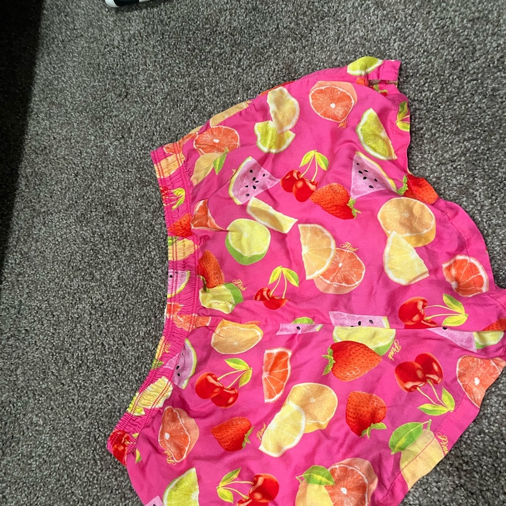 Victoria's Secret Pink fruit pj shorts